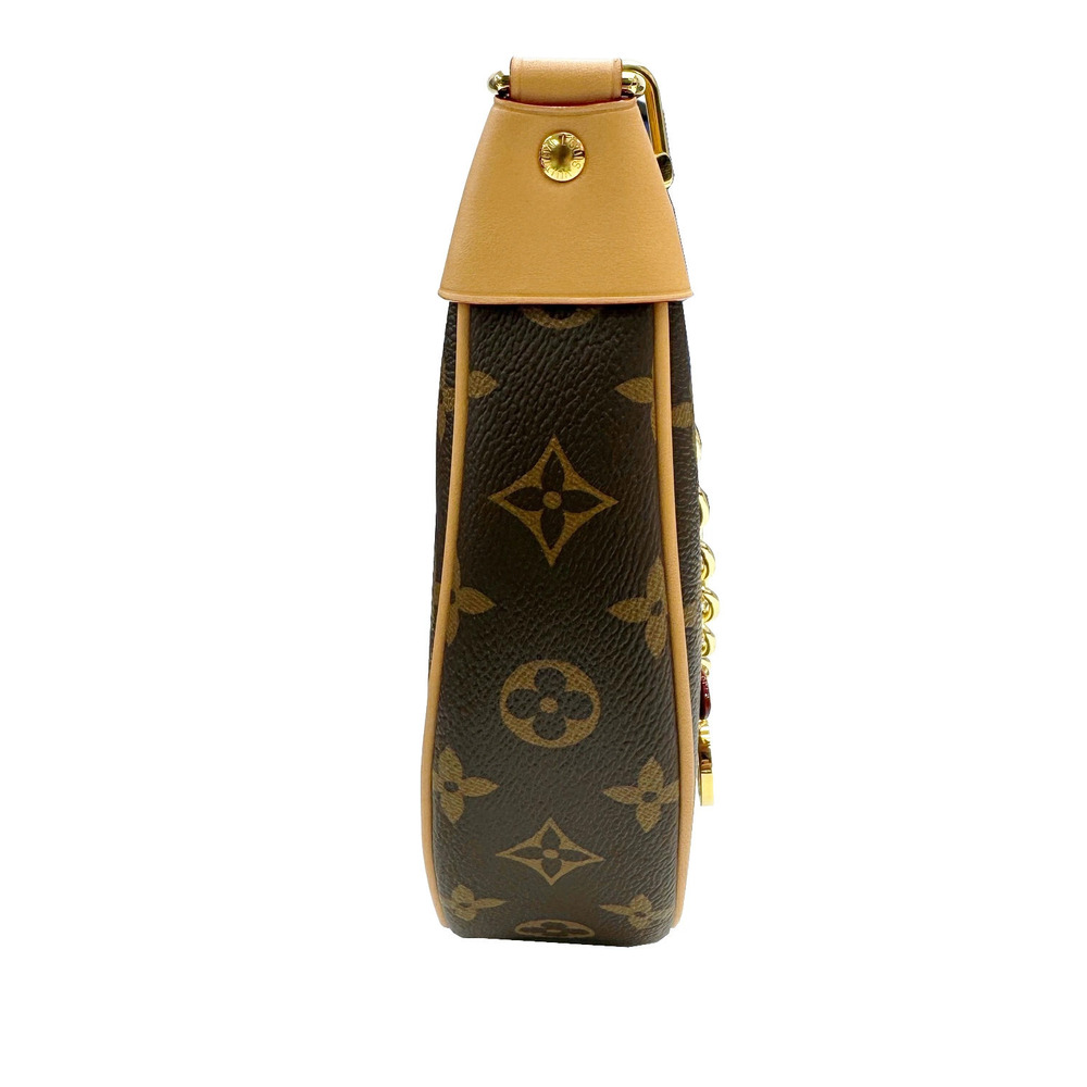 Louis Vuitton Monogram Bag Loop Brown Shoulder